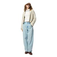 优衣库男装/男女同款宽松廓形牛仔裤/弯刀镰刀裤子加长款480739 62 粉蓝色 24 /150/54A