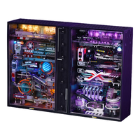 若客（ROKR）平行世界套装 往日之都（含阶梯）×未来城 积木拼装模型玩具