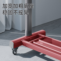 宾太晾衣架落地铝合金衣帽架室内挂衣架简易单杆晾衣杆伸缩挂衣服 1.