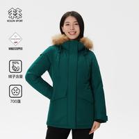 KOLON SPORT 女SNOWBALL毛领羽绒服GTX防风透湿鹅绒夹克