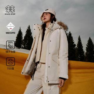 KOLON SPORT 可隆女SNOWBALL毛领羽绒服GTX防风透湿鹅绒夹克