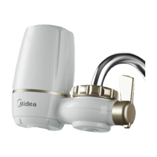 美的（Midea）净水器水龙头过滤器家用除垢除氯除味厨房卫生间通用可清洗滤芯QT503一机6芯