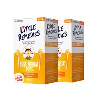LITTLE REMEDIES 天然润喉蜂蜜棒棒糖 10支*2盒