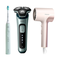  PHILIPS/飞利浦 旋护5系 剃须刀套装+洁齿护龈刷+荧光筒  绿色