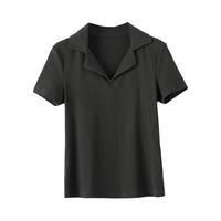 ONEBUYE/晚白 含棉弹力 女士Polo衫   2XL，S，M，L，XL