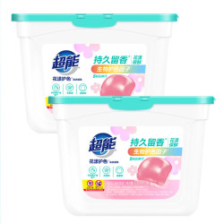 超能 洗衣凝珠 100颗（两盒装） 欧洲防串色 清新自然香