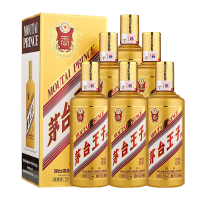 茅台 王子酒 金王子 53度 酱香型白酒 500mL*6瓶