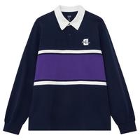 Gap 885524 纯棉撞色拼接翻领长袖POLO衫