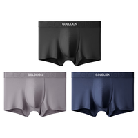 移动端、京东百亿补贴：金利来 男士内裤男7A级抗菌纯棉平角裤吸湿透气四角 3条