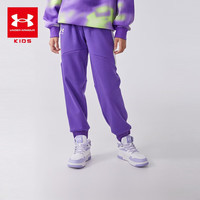 UNDER ARMOUR儿童舒适运动裤 紫色 150