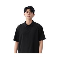 班尼路 华夫格半袖POLO衫男夏季翻领潮流休闲肌理感宽松透气重磅短袖衬衣