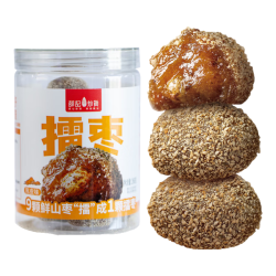 薛记炒货 陈皮味擂枣野山酸枣糕南酸枣办公室休闲零食罐装268g/罐