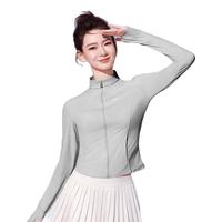 SIINSIIN立领冰皮防晒衣女2025夏季修身小细腰冰丝防晒 【立领款】大象灰 S