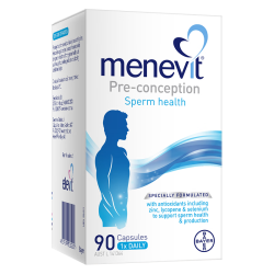 爱乐维 menevit 500ug男士叶酸复合维生素胶囊 90粒