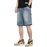 唐狮 休闲裤男夏季休闲裤男工装吊裆牛仔短裤男士休闲裤