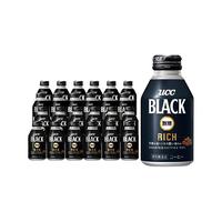 日本UCC悠诗诗进口即饮无糖黑咖啡185g*12瓶装 BLACK咖啡饮料