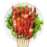 艾克拜尔牛羊肉串 调理15g/100串 羊肉串烧烤食材 牛肉串100串15g*100