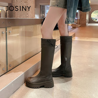 Josiny/卓诗尼女鞋时尚百搭马丁靴女款秋冬季短靴厚底短靴登山靴