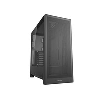 骨伽MX230机箱 支持360水冷/网孔面板 强力散热台式电脑E-ATX机箱 黑色