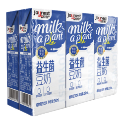 喜悦物产 海天益生菌豆奶250mL*6非转基因东北大豆植物蛋白营养早餐奶饮料