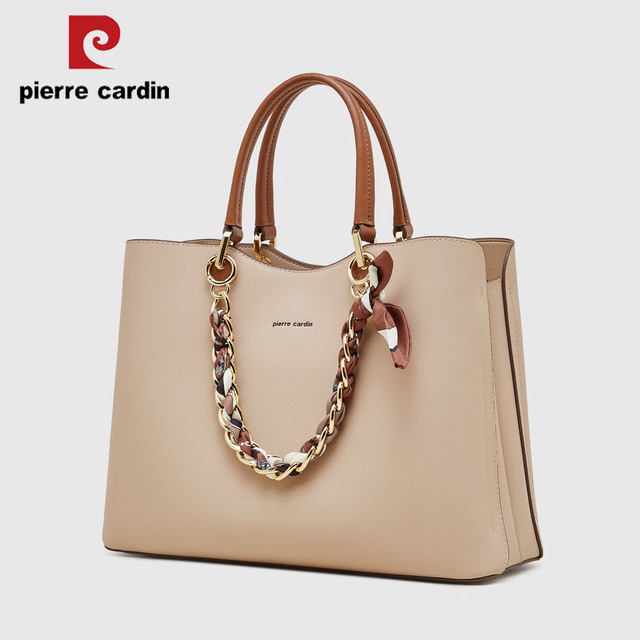 pierre cardin 皮尔·卡丹 25新款牛皮手提单肩斜挎包  礼盒款