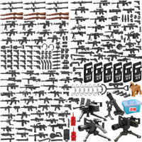 托比狮 中国军事特种兵武器配件组合包 拼插积木