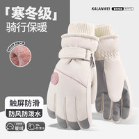卫墨墨 滑雪手套女秋冬季加绒加厚保暖御寒触屏手套 1双