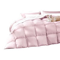 富安娜 FUANNA羽绒被子 90%鸭绒空调被 抗菌暖气被270g填充 203*229cm 【90鸭绒夏被】超柔款 双人被1.5/1.8米(被芯203*229cm)