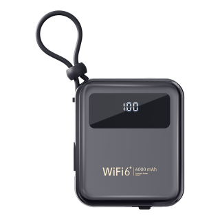 椰贝随身wifi5ghz无限流量2024款随身wifi6充电宝二合一全网通流量移动wifi随身便携式wifi不用拉网线 【36小时续航】6000毫安大电池-纯三元
