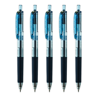 uni 三菱铅笔 UMN-138 按动中性笔 蓝黑 0.38mm 5支装