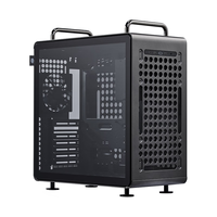 酷冷至尊(CoolerMaster)Qube酷方540 星辰黑 EATX中塔电脑台式机箱 可横卧/支持360水冷排/钢化玻璃侧板/3D打印配件装饰