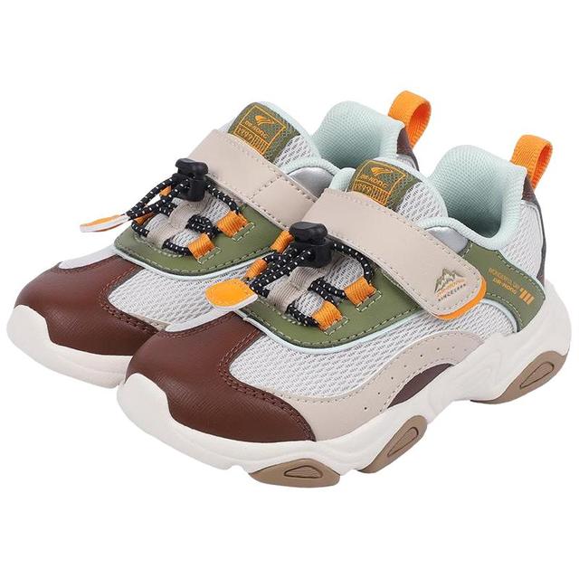 江博士 童鞋运动户外2025秋魔术贴男女宝宝儿童学步鞋