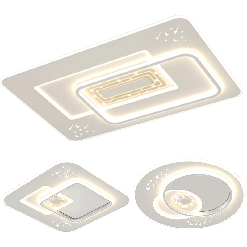 HDled全光谱吸顶灯 三色调光卧室灯客厅吸顶灯 防眩护眼 包安装