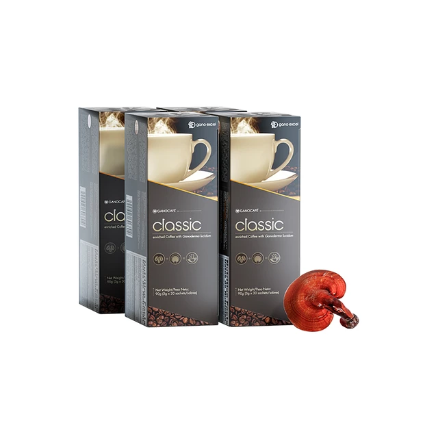 Gano Excel 赤点 无糖 灵芝黑咖啡 90g*4盒