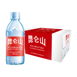 昆仑山 雪山矿泉水350ml*48瓶天然弱碱性小分子团水公司会议
