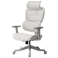 黑白调P2青少年学习椅人体工学椅电脑椅宿舍久坐椅子一键追腰矫姿 P2 青少年【一键护脊 定型棉坐垫】标准款 浅灰