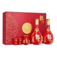 郎酒 红花郎 53%vol 酱香型白酒 500ml*2瓶 礼盒装