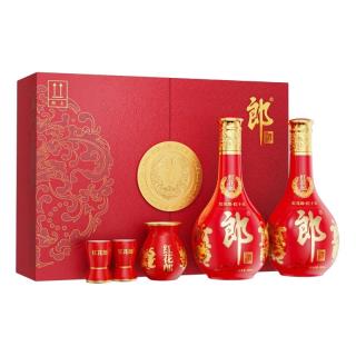 淘金币515.69元、今日必买：郎酒 红花郎15 53°酱香型白酒 500ml*2瓶 礼盒装