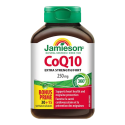 Jamieson 辅酶q10软胶囊250mg45粒辅酶coq10心脏素保健品ql0