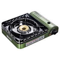 Iwatani 岩谷 ZKZ-1 便携式卡式炉+岩谷烤盘+32CM不粘炒锅 黑色