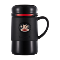 大嘴猴（Paul Frank） 保温杯礼盒套装水杯一对结婚新年圣诞办公水杯 【一对礼盒装】001黑+001红