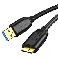 SAMZHE/山泽 高速传输 移动硬盘数据连接线 Micro USB USB-A