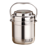 百畅 冬天保温饭盒316食品级24超强长效保温桶饭盒大容量提锅 316提锅(本色)1.5L+筷勺+保温袋