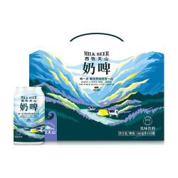西牧天山 奶啤乳酸菌风味饮料300ml*12瓶整箱装牛奶饮品清爽气泡礼盒装
