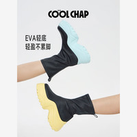 COOLCHAP【李一桐同款】2025秋冬新款短靴弹力靴增高百搭马丁靴瘦瘦靴女