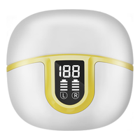 麦博真无线蓝牙耳机2025半入耳式耳塞 AI实时翻会议长续航TH15油画黄 TH15白黄色-AI版