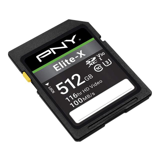 必恩威 PNY SDXC存储卡 U3 V30 Class10高速读取100MB/s 4K摄影摄像 512GB