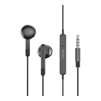 纽曼 XL10 3.5mm接口 半入耳式有线耳机 黑色