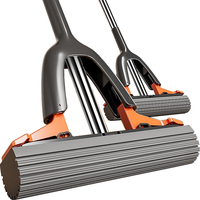 佳帮手海绵拖把家用一拖净免手洗2024懒人拖地拖布墩布吸水胶棉拖把 【推拉4重挤水】33cm拖头+2棉头