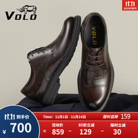 VOLO 犀牛系列 男士商务正装皮鞋 德比鞋